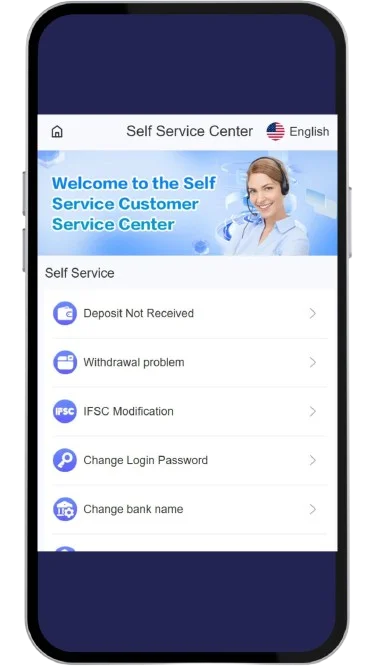 Select the issue you are facing after login